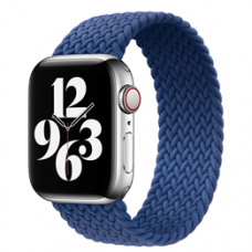Blue - Large wrist braided band for 38mm/40mm Apple Watch